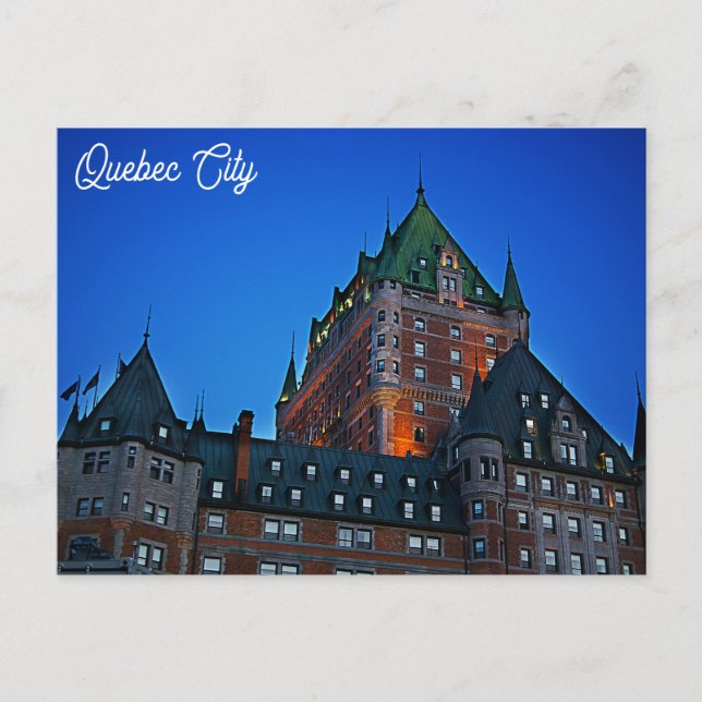 Carte Postale Québec Canada Château Frontenac Photo de voyage (Devant)