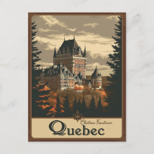 Carte Postale Québec, Canada Majesté du Château Frontenac
