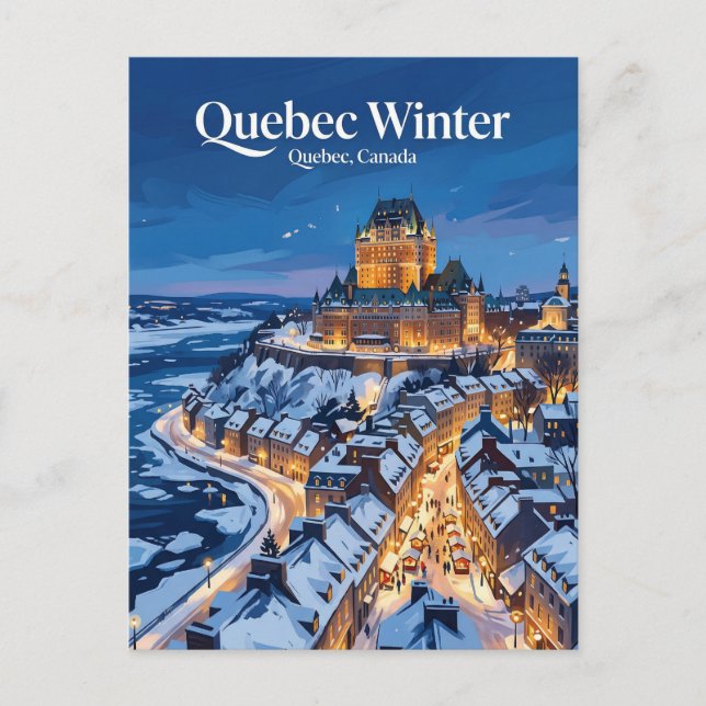 Carte Postale Quebec City Canada (Devant)