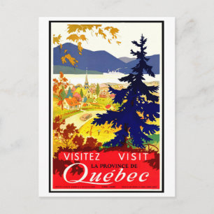 Carte Postale Québec, paysage, Canada, nature, voyage vintage
