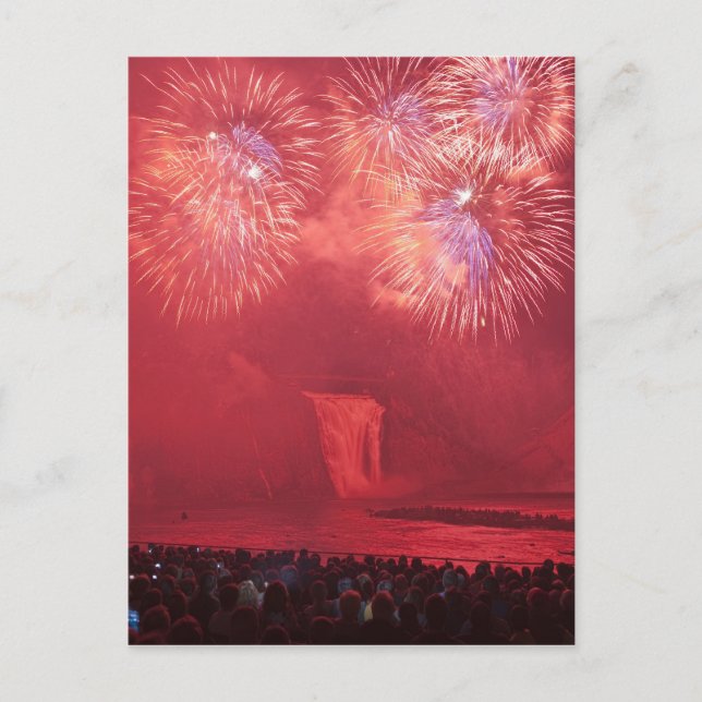 Carte Postale Québec, Québec, Canada. Feux d'artifice au Parc (Devant)