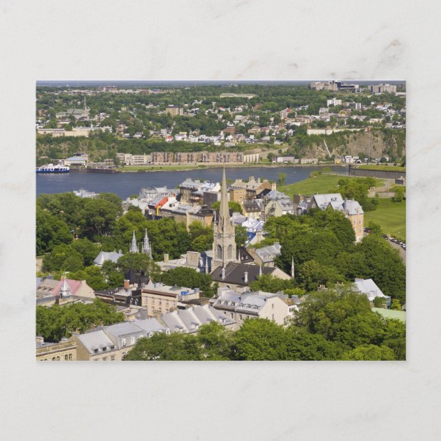 Carte Postale Québec, Québec, Canada. Vue plongeante sur la (Devant)