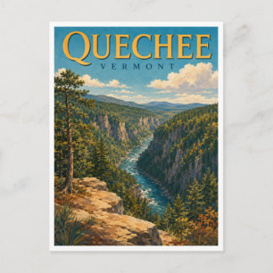 Carte Postale Quechee Vermont Quechee Gorge GeoSaga
