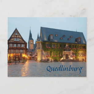 Carte Postale Quedlinburg photo de nuit