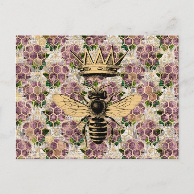 Carte Postale Queen Bee & Mystic Roses (Devant)