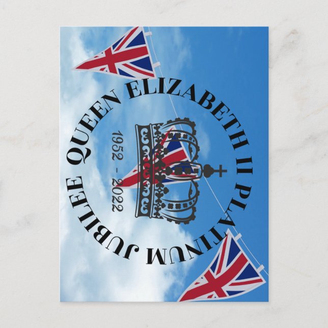 Carte postale Queen Elizabeth II Platinum Jubilee (Devant)