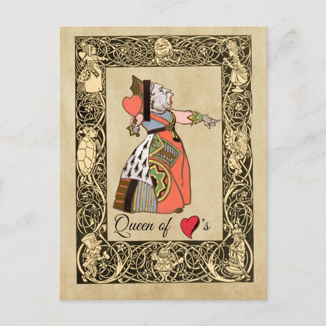 Carte Postale Queen of Hearts, Alice's Adventures in Wonderland (Devant)