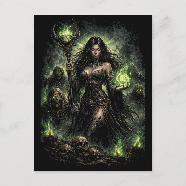 Carte Postale Queen of the Green Flame (Devant)