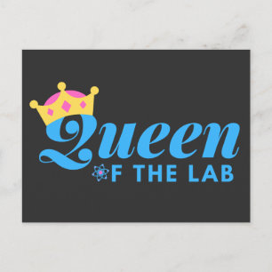 Carte Postale Queen of the Lab - Technicien Médicale de laborato