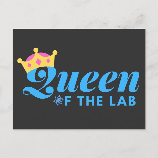 Carte Postale Queen of the Lab - Technicien Médicale de laborato (Devant)