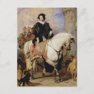Carte Postale Queen Victoria à cheval vers 1837