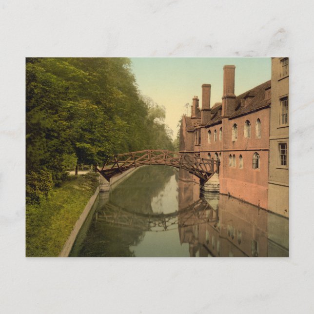 Carte Postale Queens' College Bridge, Cambridge, Angleterre (Devant)