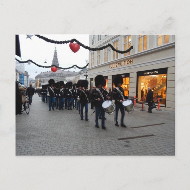 Carte Postale Queens Guard Stroget Copenhagen Danemark (Devant)