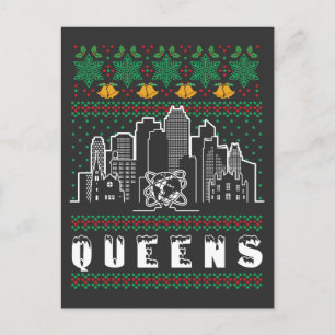 Carte Postale Queens New York Mauvais Noël