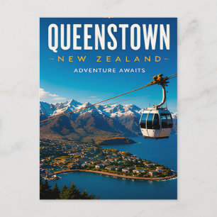 Carte Postale 🏔️ Queenstown Nouvelle-Zélande Aventure Décoratio