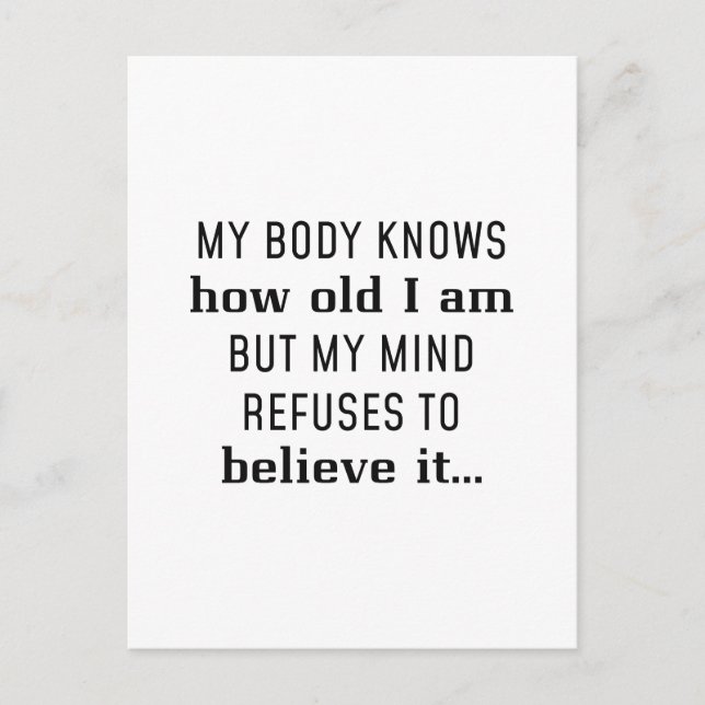 Carte Postale Quel Âge J'Ai (Devant)