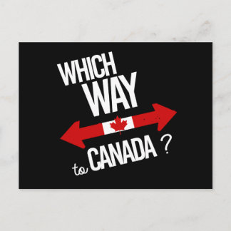 Carte Postale Quel chemin pour le Canada — blanc - -