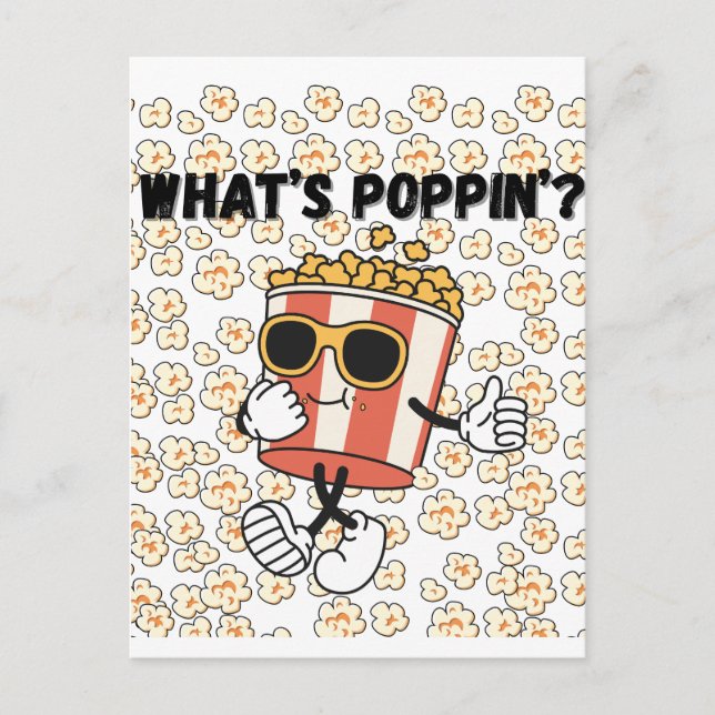 Carte Postale Quel est le Popcorn de Poppin (Devant)