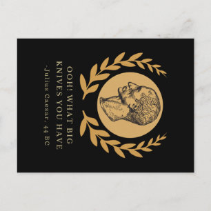 Carte Postale Quel Gros Couteau Vous Avez - Julius César