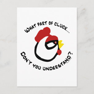 Carte Postale Quelle partie de Cluck...