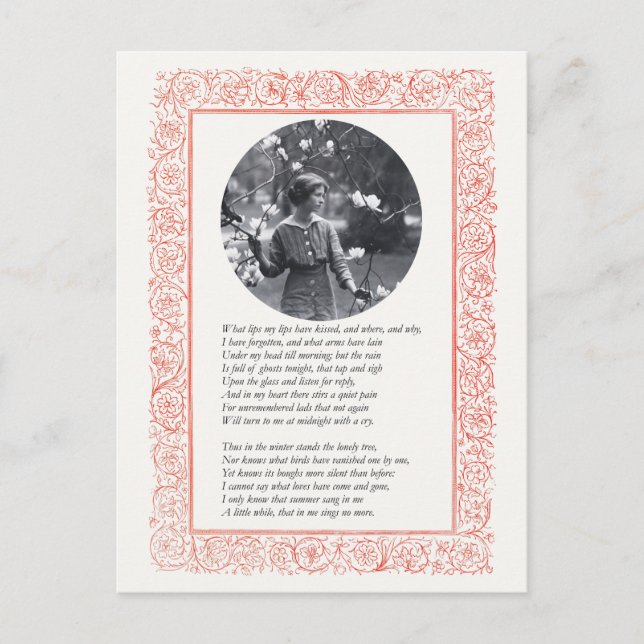 Carte Postale Quelles Lèvres Mes Lèvres Ont Baisées, Où, Et Pour (Devant)