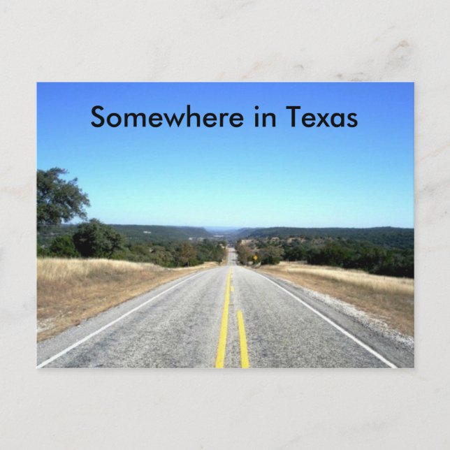 Carte Postale Quelque Part Au Texas (Devant)