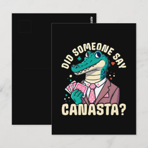 Carte Postale Quelqu'Un A Dit Canasta
