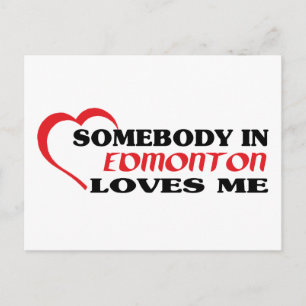 Carte Postale Quelqu'un à Edmonton m'aime