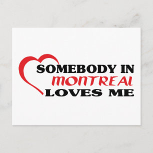 Carte Postale Quelqu'un à Montréal m'aime