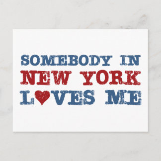 Carte Postale Quelqu'un à New York m'aime