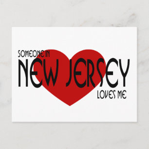 Carte Postale Quelqu'un dans le New Jersey m'aime