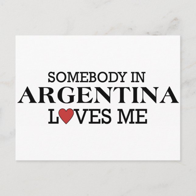 Carte Postale Quelqu'Un En Argentine (Devant)