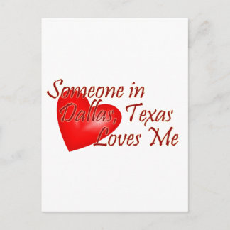 Carte Postale Quelqu'un m'aime à Dallas, Texas