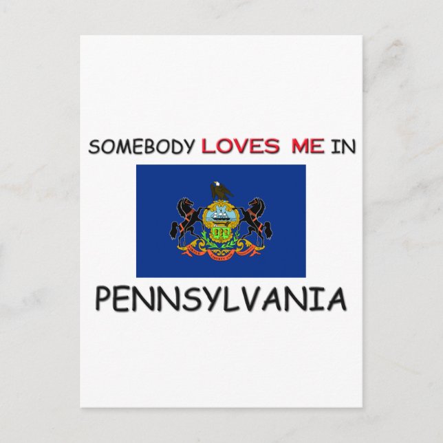 Carte Postale Quelqu'un m'aime en PENNSYLVANIE (Devant)