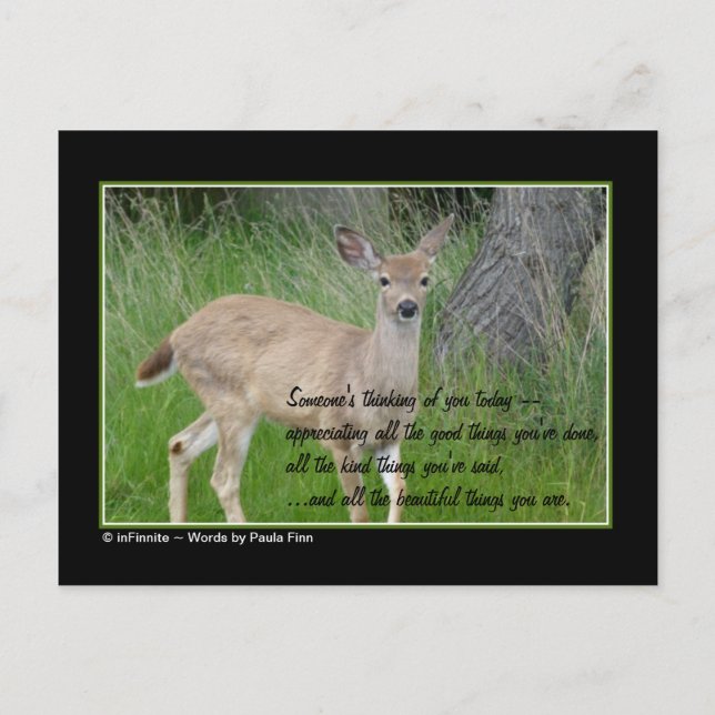 Carte Postale Quelqu'un pense à toi... (Devant)