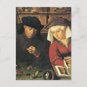 Carte Postale Quentin Matsys Le Moneylender et sa femme