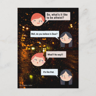 Carte Postale Qu'est-ce que c'est que d'être athée ?