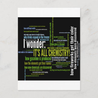 Carte Postale Qu'est-ce que la chimie a à voir avec ça ?
