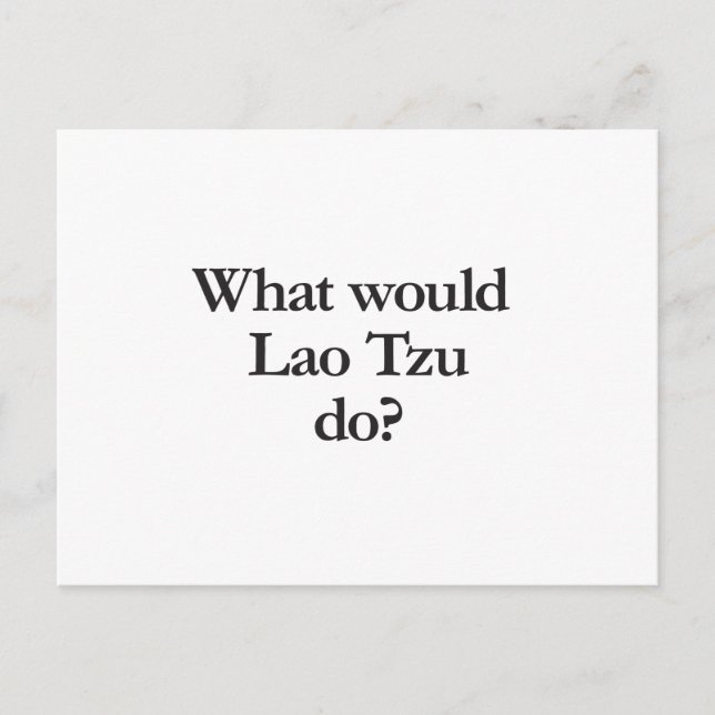 Carte Postale qu'est-ce que le lao tzu (Devant)