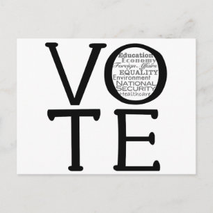 Carte Postale Questions relatives au vote
