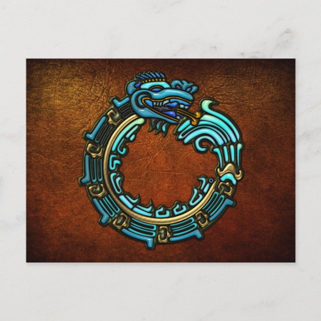 Carte Postale Quetzalcoatl turquoise (Devant)
