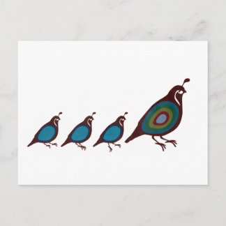 Carte Postale Queue