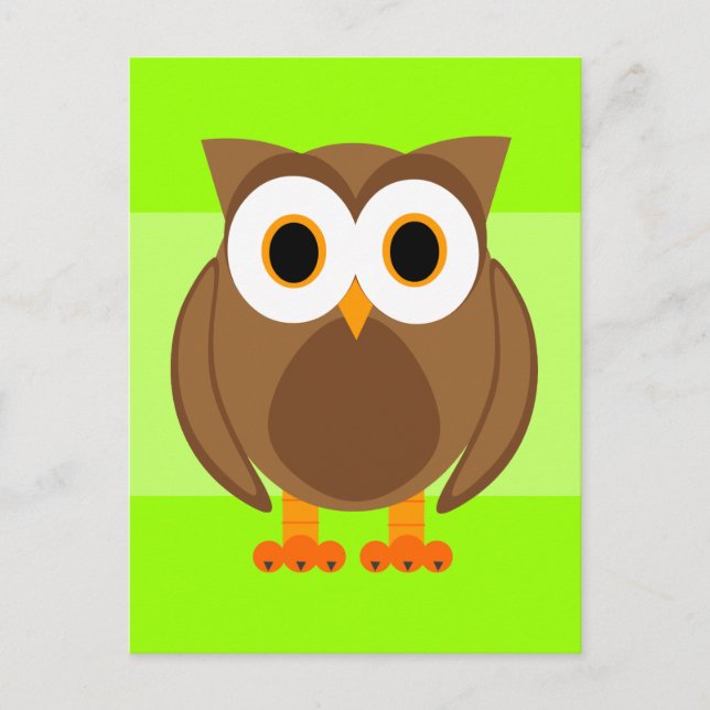 Carte Postale Qui ? Caricature de M. Owl (Devant)
