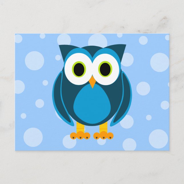 Carte Postale Qui ? Caricature de M. Owl (Devant)
