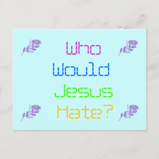 Carte Postale Qui Dieu Détesterait-Il ?
