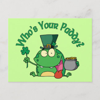 Carte Postale Qui est votre grenouille à papa