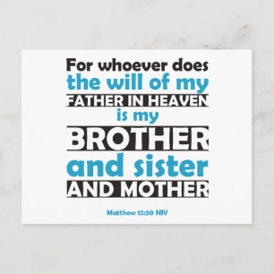 Carte Postale Qui fait la volonté de mon Père dans le ciel