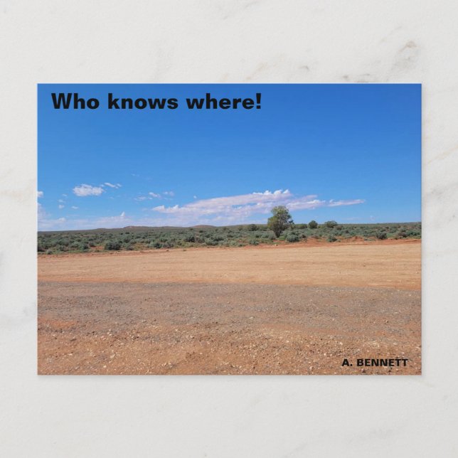 Carte Postale Qui sait où ? (Devant)
