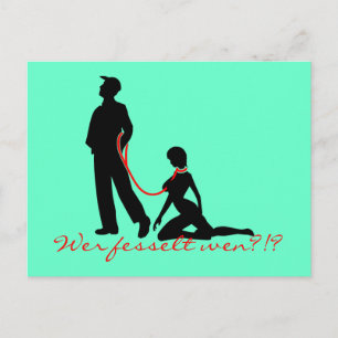 Carte Postale Qui va ligoter qui ?