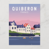 Quiberon France Travel Art Vintage